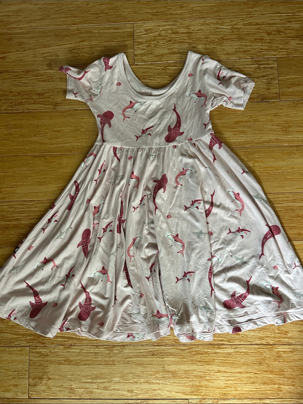 Kyte BABY twirl dress 5T blush shark